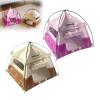 1:12 Miniature Cute Tent, Miniature Doll Camping Model Tents, Movable Decorative Scene Accessories Photography Props Toys Display (Brown+Pink 2pcs) view 1