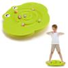 Seenelling Kids Maze Balance Board Plastic Wobble Rocker Balance Board with Mini Balls Load 170lb for Balancing Exercise Equipment Game Boys Girls Physical Therapy 18.5 x 14.57 Inch(Yellowgreen,Cute) view 1