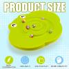 Seenelling Kids Maze Balance Board Plastic Wobble Rocker Balance Board with Mini Balls Load 170lb for Balancing Exercise Equipment Game Boys Girls Physical Therapy 18.5 x 14.57 Inch(Yellowgreen,Cute) view 2