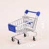 1/20 Scale Mini Realistic Shopping Cart Model, Supermarket Metal Trolley Model, Miniature Food-Play Accessory view 3