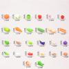 1/20 Scale Mini Realistic Vegetable Rack Model, Supermarket Props, Prentend-Play Accessory Set (Brown Vegetable Rack + 40 Vegetables) view 3