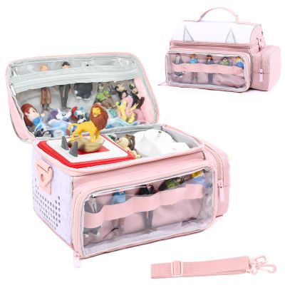SFYBYHEART Carrying Case Compatible with Toniebox Starter Set, Tonis Figures, Tonis Characters, Cute Tony Case, Tonis Storage and Organizer with Shoulder Strap