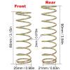 4pcs RC Shock Springs 2.0mm for Arrma 1/8 Kraton Notorious 6S 1/7 Fireteam Big Rock 6S Upgrade Part Replace of ARA330780 ARA330782,Enhanced Steel Front 80mm / Rear 90mm Shock Spring (Colorful) view 2