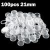 100 Pcs 21 mm Transparent Plastic Coin Holder Capsules, Clear Round Display Cases for Collectible Copper, Silver, Gold and Commemorative Coin Storage and Protection view 4