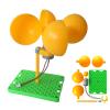 1 Pcs Vertical Axis Mini Wind Turbine Generator Kit, DIY DC Wind Power Model, STEM Science Experiment Kit for Students, 0.0110V Micro Wind Generator, Hands-On Demo Toy(1 Pcs+RED LED) view 1