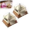 1:12 Miniature Cute Tent, Miniature Doll Camping Model Tents, Movable Decorative Scene Accessories Photography Props Toys Display (Brown 2pcs) view 1