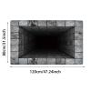 3D Hole Rug Pet Toy, Front Door Mat Indoor Outdoor Entrance, 3D Optical Illusion All-Weather Ground Crack Doormat (E1, 80x120 cm) view 2