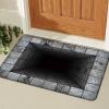 3D Hole Rug Pet Toy, Front Door Mat Indoor Outdoor Entrance, 3D Optical Illusion All-Weather Ground Crack Doormat (E1, 80x120 cm) view 4