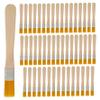 50 Pack Small Paint Brushes Flat Nylon Paint Brushes with Wooden Handle for DIY Art Craft Painting Kids School Supplies Walls Furniture Touch Up Acrylic Watercolour Projects view 1