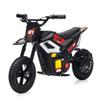 24V Electric Dirt Bike, 350w Kids Motorcycle, 13.67 Mph, Ride on Motorcycle with Rear Wheel Suspension, 12 Miles Range, Twist Grip Throttle, Music & Bluetooth, Birthday & Xmas Gifts, Black view 1