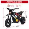 24V Electric Dirt Bike, 350w Kids Motorcycle, 13.67 Mph, Ride on Motorcycle with Rear Wheel Suspension, 12 Miles Range, Twist Grip Throttle, Music & Bluetooth, Birthday & Xmas Gifts, Black view 4