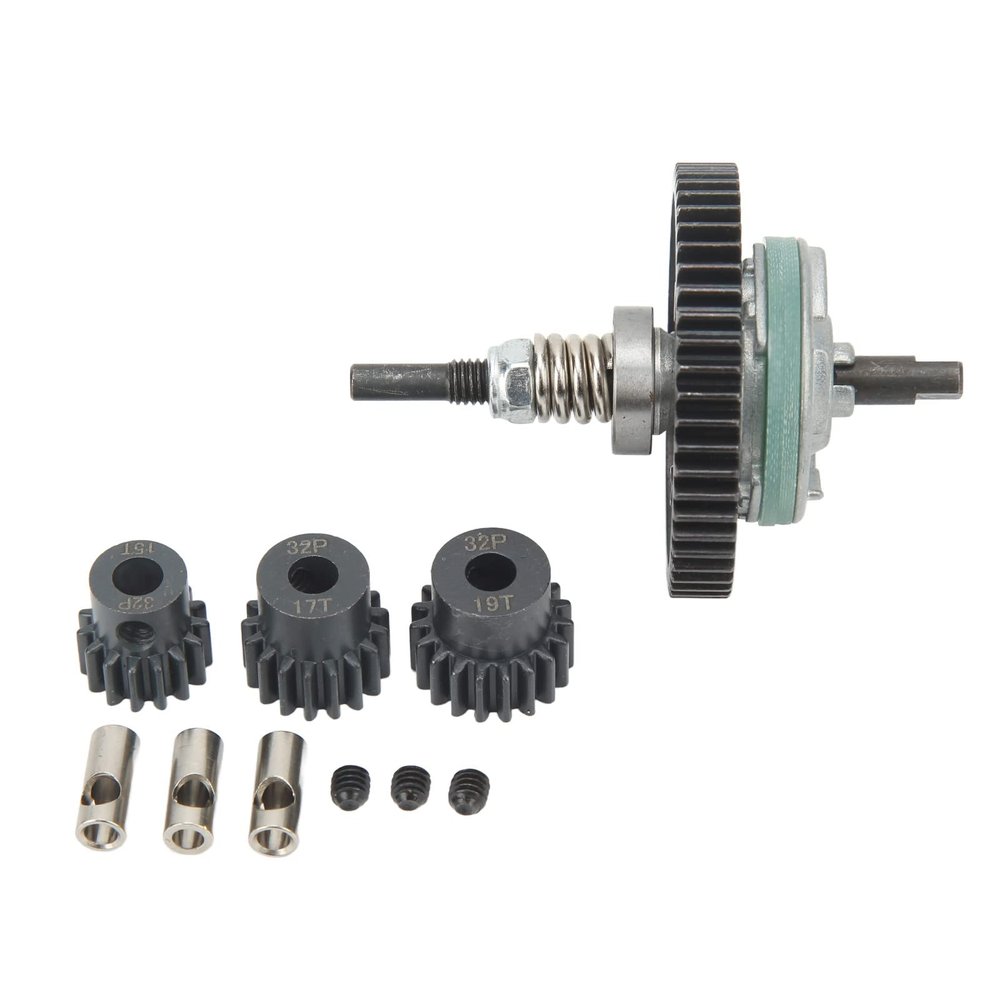 53T Steel RC Car Differential Assembly, Metal Gear Set for Slash 1/10 RC Car, High Strength 15T 17T 19T Pinions Gear Sets with Conversion Axis, Direct Replacement Upgrade P