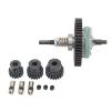 53T Steel RC Car Differential Assembly, Metal Gear Set for Slash 1/10 RC Car, High Strength 15T 17T 19T Pinions Gear Sets with Conversion Axis, Direct Replacement Upgrade P view 1