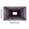 3D Hole Rug Pet Toy, Front Door Mat Indoor Outdoor Entrance, 3D Optical Illusion All-Weather Ground Crack Doormat (F1, 80x120 cm) view 2