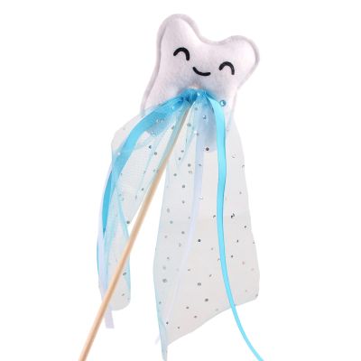 Adrosstoller Tooth Fairies Wand for Childrens Costume Play Soft Nonwoven Fabric Halloween Party Decoration Stage Accessory No
