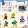 Haoshoon Magnetic Robot Building Toys for Kids 3-8, STEM Magnetic Monster Set, DIY Stacking Robots with Storage Box, Ideal Birthday for Boys Girls Age 3 4 5 6 7 8 view 3