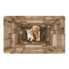 3D Hole Rug Pet Toy, Front Door Mat Indoor Outdoor Entrance, 3D Optical Illusion All-Weather Ground Crack Doormat (B1, 80x120 cm) view 1