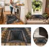 3D Hole Rug Pet Toy, Front Door Mat Indoor Outdoor Entrance, 3D Optical Illusion All-Weather Ground Crack Doormat (G1, 50x80 cm) view 3