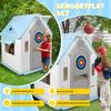 ToysCentral Basics Indoor/Outdoor Playset with Basketball Hoop Dartboard Plastic Playhouse Outdoor Playhouse for 2-5 Years view 3
