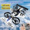 2-in-1 Flying RC Car Drone with 360 High Speed Rechargeable Dual-Mode Remote Control, 3 Speeds Drifting Stunt Drone Air Plane, 2.4Ghz 4WD Stunt RC Vehicle for Indoor/Outdoor, Purple view 2