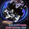 2-in-1 Flying RC Car Drone with 360 High Speed Rechargeable Dual-Mode Remote Control, 3 Speeds Drifting Stunt Drone Air Plane, 2.4Ghz 4WD Stunt RC Vehicle for Indoor/Outdoor, Purple view 4