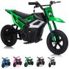 24V Electric Dirt Bike for Kids, 350w Electric Motorcycle for Kids - Up to 13.67Mile/h Long-Range, Ride on Motorcycle with Rear Wheel Suspension, 12 Miles Range, Twist Grip Throttle, Rubber Tire view 1