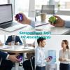3D Printed Gear Ball Fidget Toy, Slime Ball Sensory Stress Relief Toys for Adults, Rotatable 3D Printing Sphere Desk Toy for Anxiety, Focus, Cool Office Gadgets Gifts (Blue,1) view 2