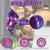 3D Printed Gear Ball Fidget Toy, Slime Ball Sensory Stress Relief Toys for Adults, Rotatable 3D Printing Sphere Desk Toy for Anxiety, Focus, Cool Office Gadgets Gifts (Blue,1) view 3