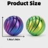 3D Printed Gear Ball Fidget Toy, Slime Ball Sensory Stress Relief Toys for Adults, Rotatable 3D Printing Sphere Desk Toy for Anxiety, Focus, Cool Office Gadgets Gifts (Blue,1) view 4