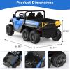 24V Kids Ride-on Dump Truck with Remote Control, Electric Dump Bed & Shovel, Music Player & Key Start, Safety-Focused Ride-on Car, Ideal Gift for Boys and Girls view 2