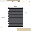 wkao 10-Pack Refill Pages for Stamp Album, 9-Pocket Double-Sided Sheets for Currency Coin and Collectible Storage view 3