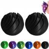 3D Printed Gear Ball Fidget Toy, Slime Ball Sensory Stress Relief Toys for Adults, Rotatable 3D Printing Sphere Desk Toy for Anxiety, Focus, Cool Office Gadgets Gifts (Black,2) view 1