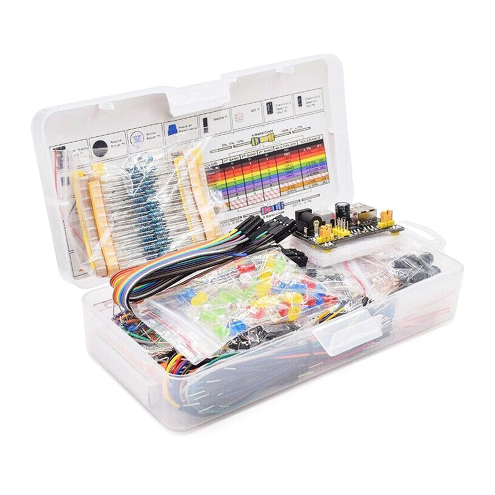 830 Hole Breadboard Electronic Starter Kit for Circuit Board for Electronics Engineering Education Learning Electronic Components Assortment