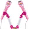 Kids Karaoke Machine with Adjustable Stand, Karaoke Machine Kid, toddlersMicrophones with Lights, Kid Microphones, External Music Function for Singing, Musical Toy for Fun Sound Effects view 2