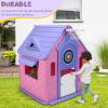 ToysCentral Basics Garden Games Cottage with Basketball Hoop Dartboard Plastic Playhouse Outdoor Playhouse for 2-5 Years view 3