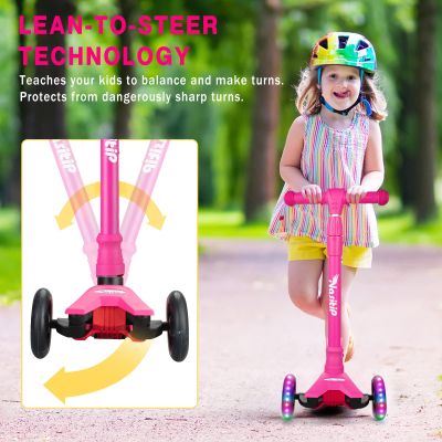 Foldable 3-Wheel Scooter for Kids Ages 3-6, & Stable Beginner Toddler Scooter, Aluminum & Plastic Deep Blue Design, Easy Storage & Carrying