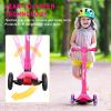 Foldable 3-Wheel Scooter for Kids Ages 3-6, & Stable Beginner Toddler Scooter, Aluminum & Plastic Deep Blue Design, Easy Storage & Carrying view 1