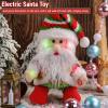 Diydeg Dancing Santa Claus, 11.22in Walking and Singing Santa Toy with Light, Funny Moves and Songs, Animated and Stuffed Christmas Doll Plush Toy for Xmas Party and Gift view 3