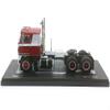 1965 International Transtar COE Truck Tractor Red with White Stripes 1/43 Diecast Model by IXO Models TR21922 view 2