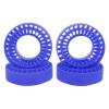 4PCS RC Silicone Wheel Inserts for 1.0 Inch Tires, RC Tire Insert Set, Superior Side Wall Support and Traction, Wear Proof and Pressure, Compatible with 1/10 RC Crawler C (Blue) view 1
