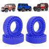 4PCS RC Silicone Wheel Inserts for 1.0 Inch Tires, RC Tire Insert Set, Superior Side Wall Support and Traction, Wear Proof and Pressure, Compatible with 1/10 RC Crawler C (Blue) view 2