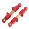 2Pcs 1:14 RC Linkages Adjustable Servo Link Pull Rods Metal RC Car Suspensions Components for M-JX 14209 14210(Red) view 1
