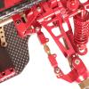 2Pcs 1:14 RC Linkages Adjustable Servo Link Pull Rods Metal RC Car Suspensions Components for M-JX 14209 14210(Red) view 2