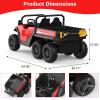 24V Kids Ride-on Dump Truck with Remote Control, Electric Dump Bed & Shovel, Music Player & Key Start, Safety-Focused Ride-on Car, Ideal Gift for Boys and Girls view 2