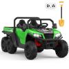 24V Kids Ride-on Dump Truck with Remote Control, Electric Dump Bed & Shovel, Music Player & Key Start, Safety-Focused Ride-on Car, Ideal Gift for Boys and Girls view 1