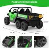 24V Kids Ride-on Dump Truck with Remote Control, Electric Dump Bed & Shovel, Music Player & Key Start, Safety-Focused Ride-on Car, Ideal Gift for Boys and Girls view 2