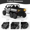 24V Kids Ride-on Dump Truck with Remote Control, Electric Dump Bed & Shovel, Music Player & Key Start, Safety-Focused Ride-on Car, Ideal Gift for Boys and Girls view 2