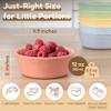 FOODLE 6pcs Wheat Straw Kids Bowls - 12oz Microwave & Dishwasher Safe Toddler Bowls - BPA Free & Non Toxic Dishes for Baby - Unbreakable and Durable Childrens Snack and Cereal Bowl view 2