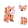 Garende Interactive Toy Figure with Record Repeat Electric Walking Cat Toy for Kids, Yellow view 4