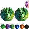 3D Printed Gear Ball Fidget Toy, Slime Ball Sensory Stress Relief Toys for Adults, Rotatable 3D Printing Sphere Desk Toy for Anxiety, Focus, Cool Office Gadgets Gifts (Laser Green,2) view 1
